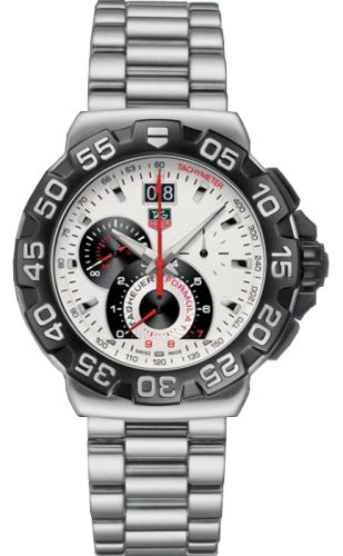 TAG Heuer Formula 1 Quartz Chronograph Big Date 44 Stainless Steel / White / Bracelet
